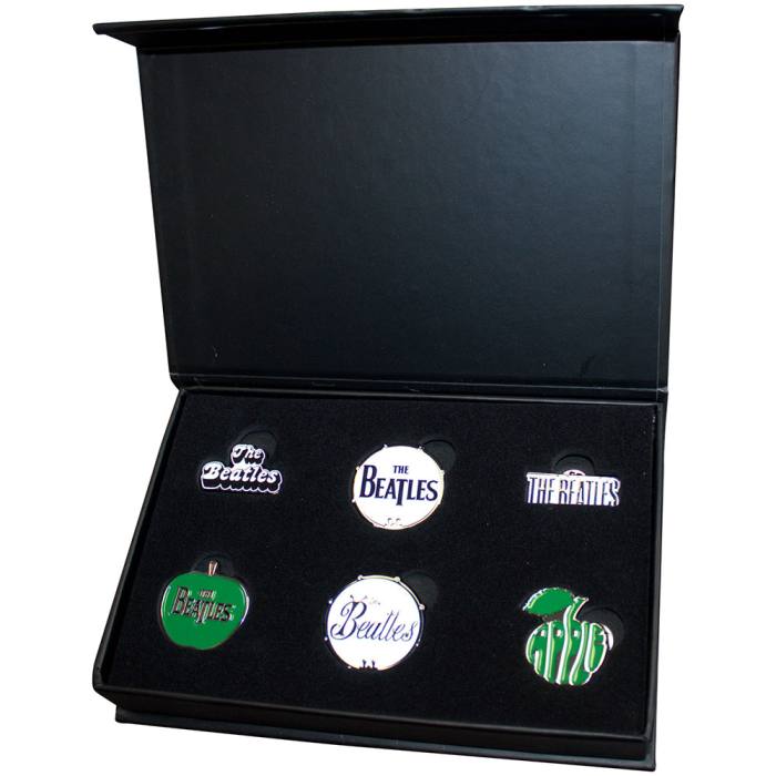 The Beatles set pin značk Logos 207632