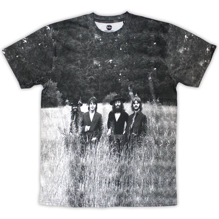 The Beatles Unisex T-Shirt: Tittenhurst Park Field (White) (All Over Print) 207754