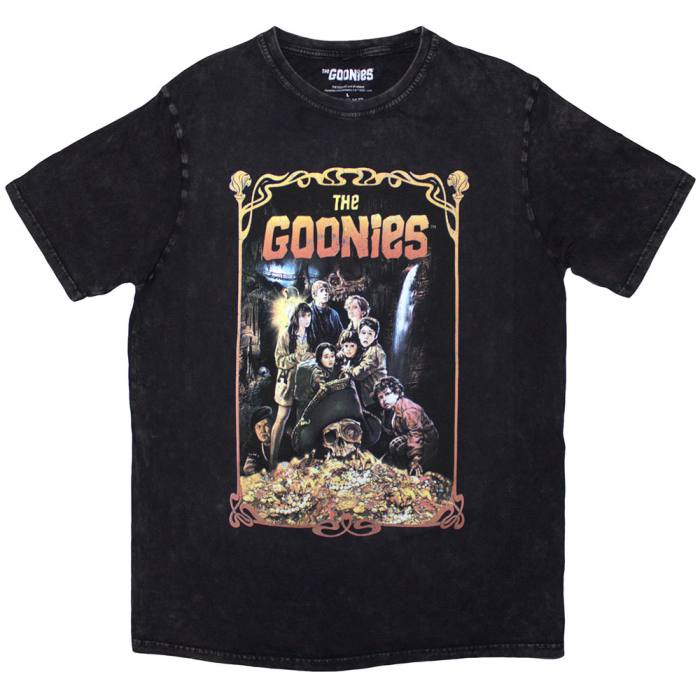 The Goonies Unisex Stone Wash T-Shirt: Filmski poster (Črna) 207834