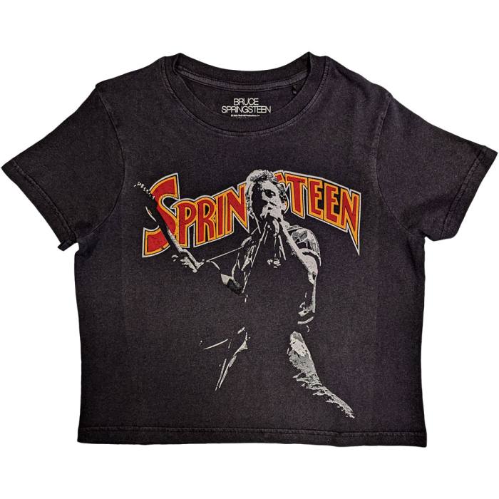 Bruce Springsteen Crop Top: Stage Pose (Črna) 207980