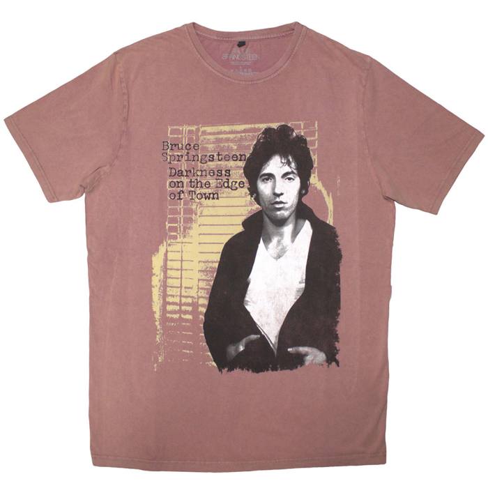 Bruce Springsteen Unisex Stone Wash T-Shirt: DOTEOT (Kashmir Red) 207986