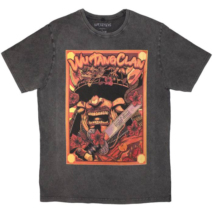Wu-Tang Clan Stone Wash T-Shirt: Amsterdam '23 (Charcoal Grey) 208016