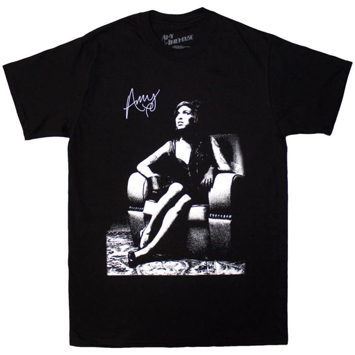 Amy Winehouse Unisex T-Shirt: Chair (Črna) 219847