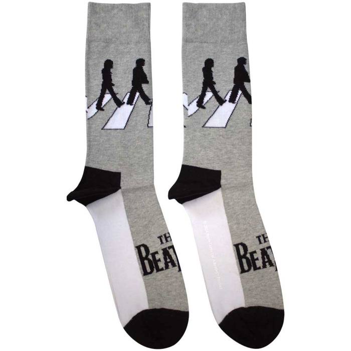 The Beatles Unisex kratke nogavice Abbey Road Silhouettes sive (UK 4–7) 220002