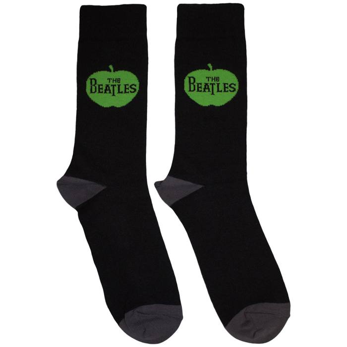 The Beatles Unisex Ankle Socks: Apple (Black) 220009
