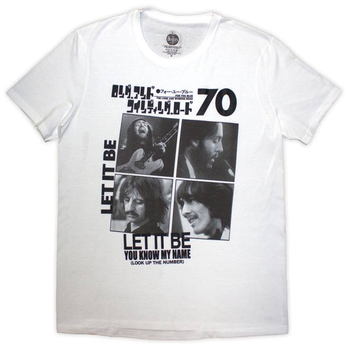 The Beatles Unisex T-Shirt: 1970 (bela) 220102