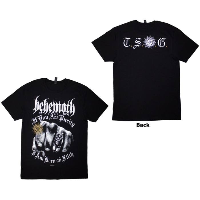 Behemoth T-Shirt: The Shit Ov God Purity Fist Črna 220159
