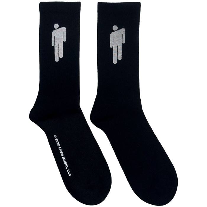 Billie Eilish Terry Nogavice White Blohsh (Black) (UK Size 7 - 11) 220262