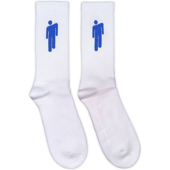 Billie Eilish Terry Nogavice Blue Blohsh (White) (UK Size 7 - 11) 220264