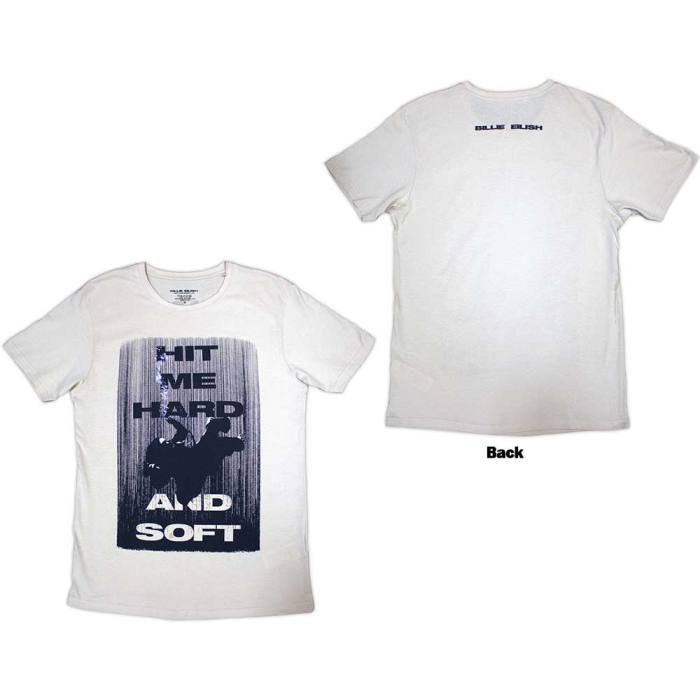 Billie Eilish Unisex T-Shirt Hit Me Hard And Soft Falling (Natural) (Back Print) 220275