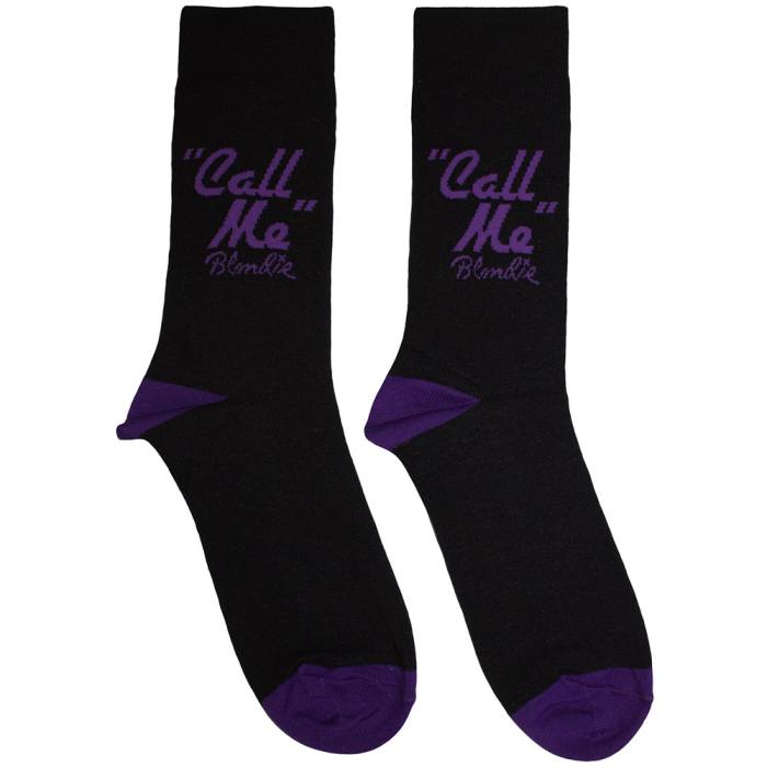 Blondie Unisex Ankle Socks: Call Me (Črna) 220291