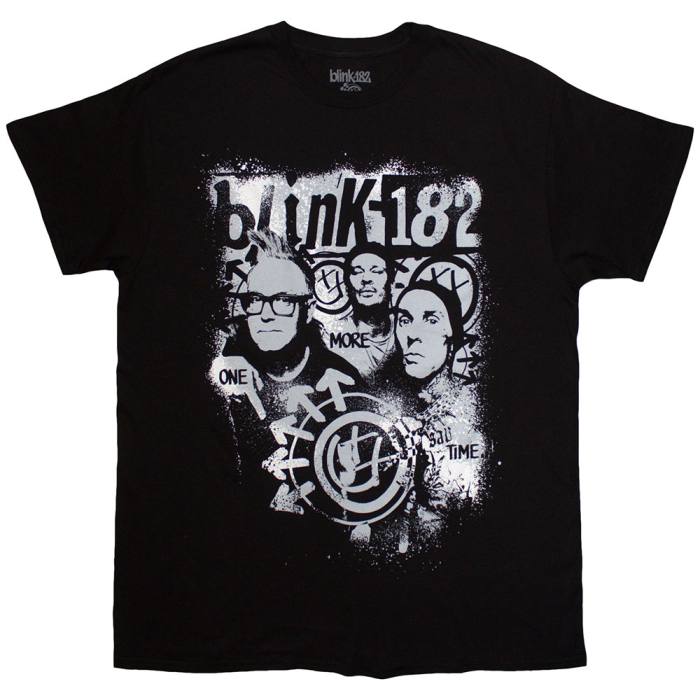 Blink-182 Unisex T-Shirt: One More Time Spray Paint (Črna) 220305