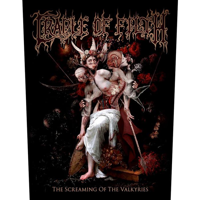 Cradle Of Filth Back Patch: Screaming Of The Valkyries 220417