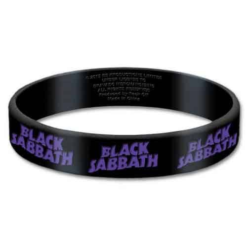 Black Sabbath Gummy Wristband: Logo 220460