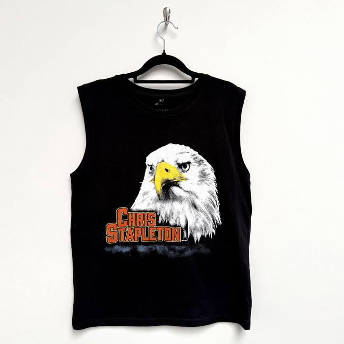 Chris Stapleton Unisex Tank T-Shirt: Eagle (Black) 220598