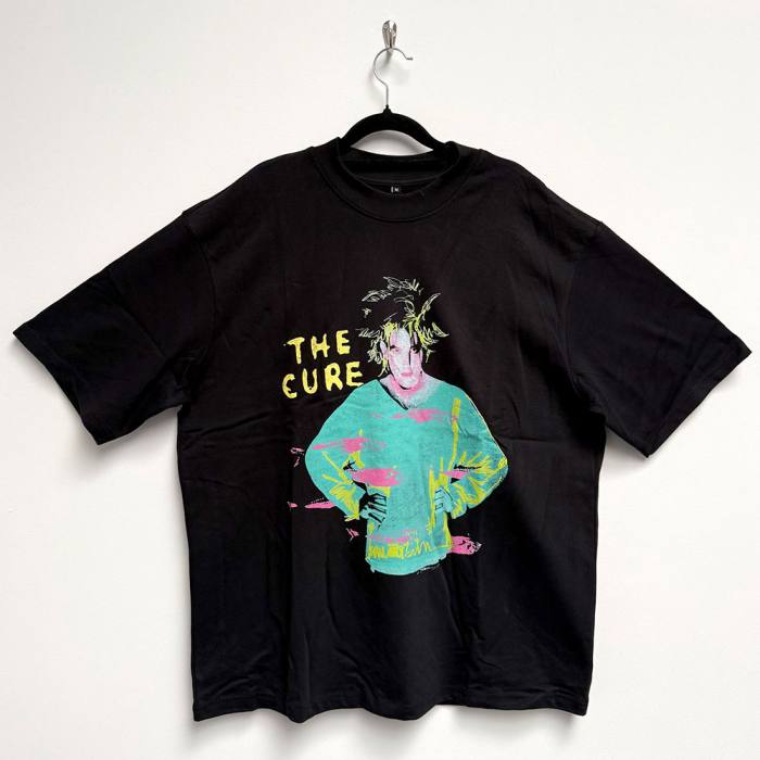 The Cure Unisex Oversized Boxy T-Shirt: Beach Party Tour '86 (črna, back print) 220628