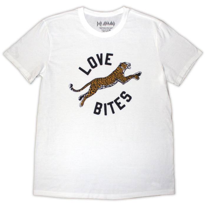 Def Leppard Love Bites Leap T-Shirt (White) 220749