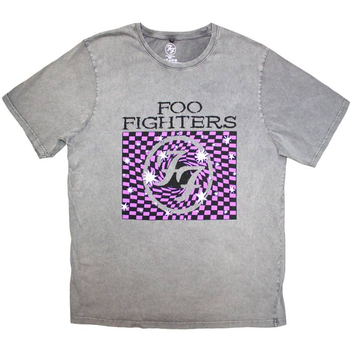 Foo Fighters Unisex Stone Wash T-Shirt: Ff 4 (siva) 220974