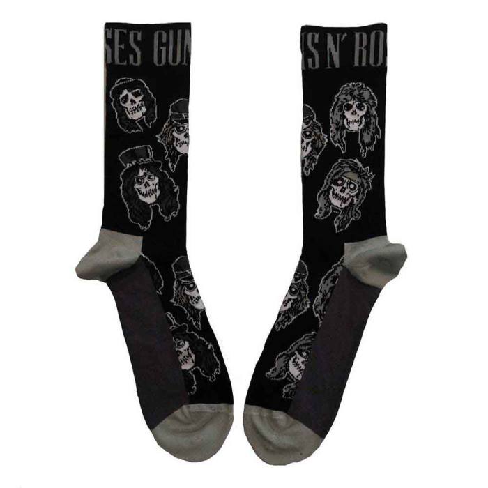 Guns N' Roses Unisex Ankle Nogavice Skulls Band Monochrome 221094