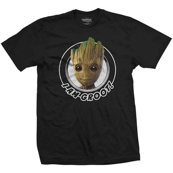Marvel Comics Unisex T-Shirt: Guardians of the Galaxy Groot Circular (Black) (XX-Large) 221116