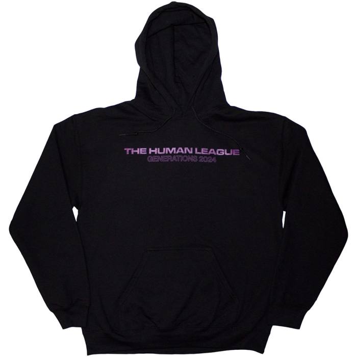 The Human League Unisex Pullover Hoodie: Generations Tour '24 Logo (Črna) 221143