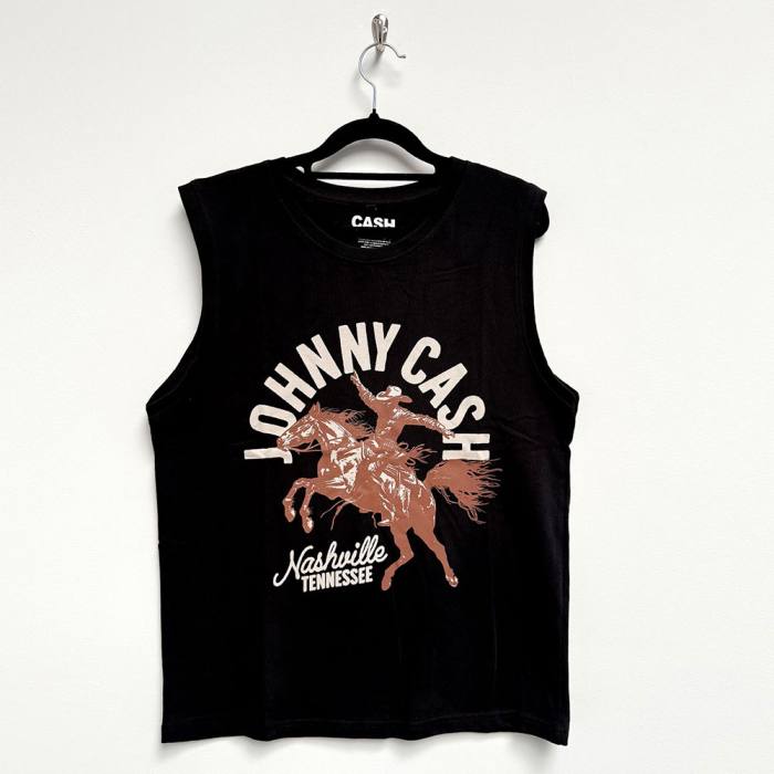 Johnny Cash Tank T-Shirt Nashville Concert 221438