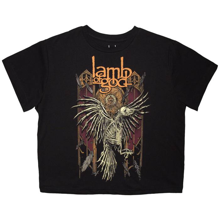 Lamb Of God Ladies Crop Top: Crow (Črna) 221535