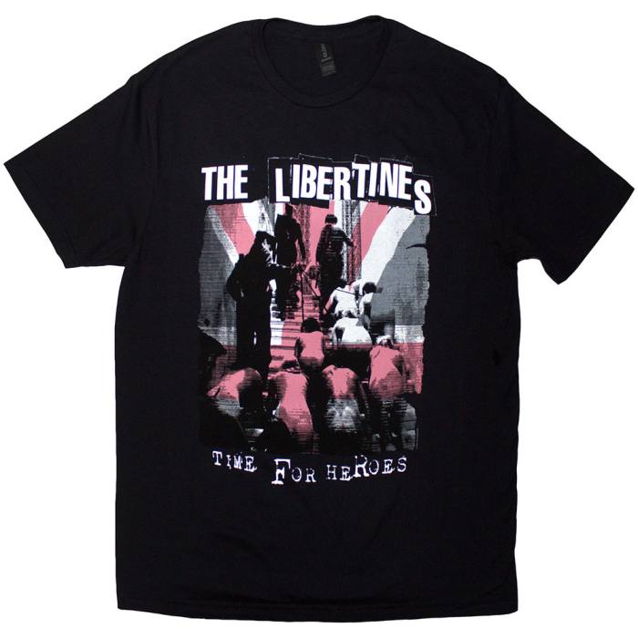 The Libertines Unisex T-Shirt Time For Heroes Flag (črna) 221661
