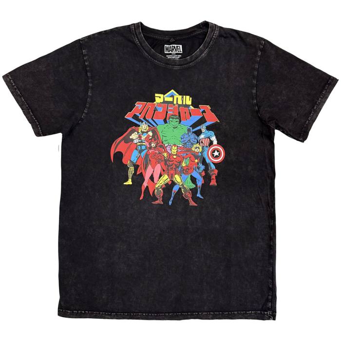 Marvel Comics Avengers Japanese Stone Wash T-Shirt 221761