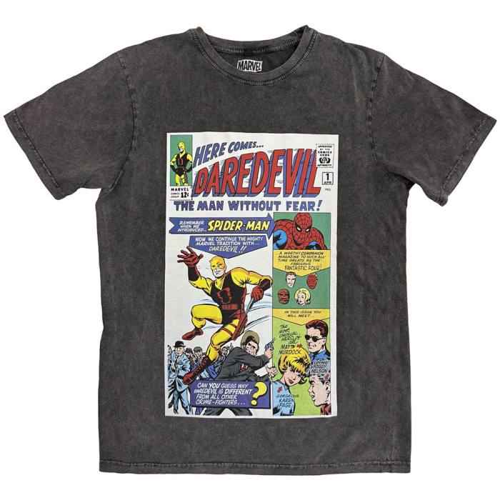 Marvel Stone Wash T-Shirt: Here Comes Daredevil Comic 221779