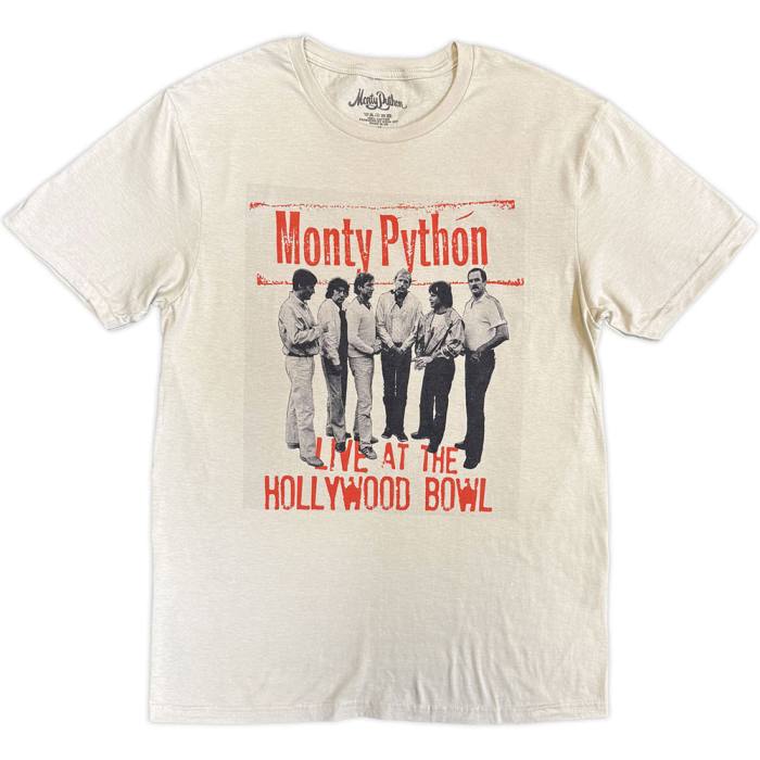 Monty Python Unisex T-Shirt: Hollywood Bowl (Sand) 222366