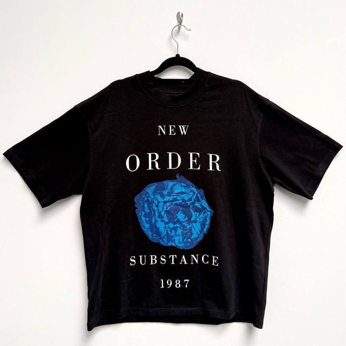 New Order Unisex Oversized Boxy T-Shirt Substance 1987 (Black) 222463