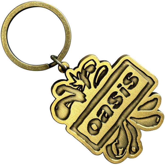 Oasis Keychain: Gold Logo Splat 222572