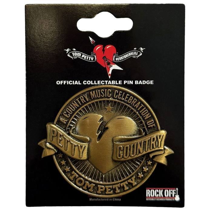 Tom Petty & The Heartbreakers Pin značka: Petty Country 222714