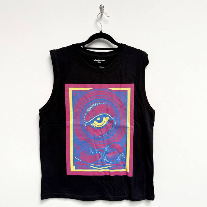 Primal Scream Unisex Tank T-Shirt: Psychedelic Eye (črna) 222871