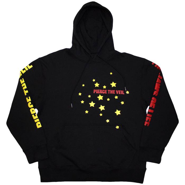 Pierce The Veil Unisex Pullover Hoodie: Jaws Of Life (črna, potisk na rokavu) 222877