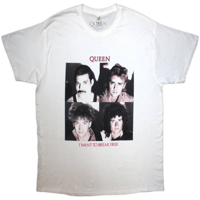 Queen Unisex T-Shirt: I Want To Break Free (bela) 222940