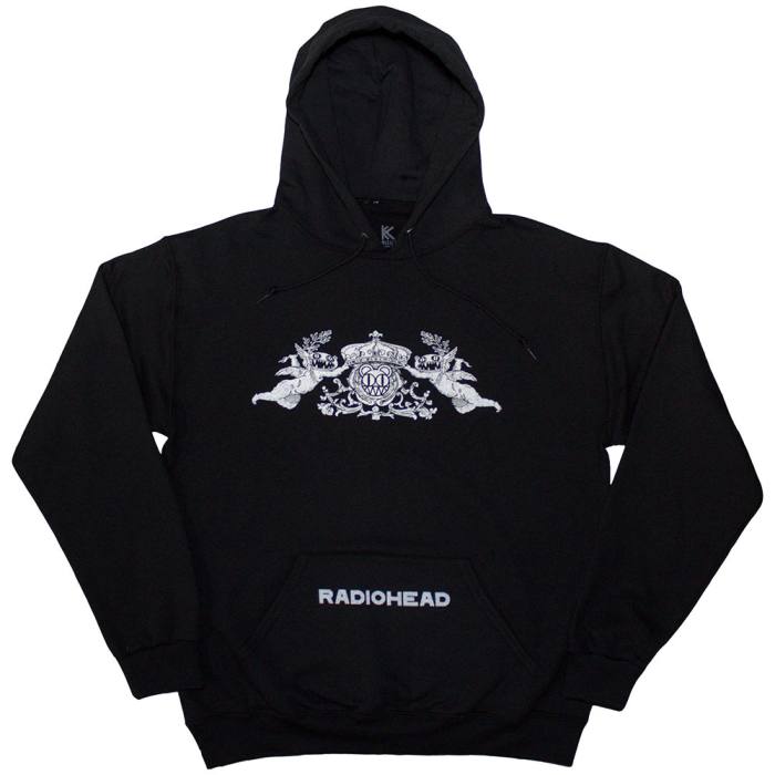 Radiohead Unisex Pullover Hoodie: Bearhead Crest (Črna) 223086