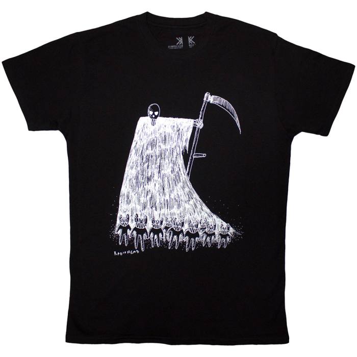 Radiohead Unisex Organic T-Shirt Grim Reaper (črna) 223116