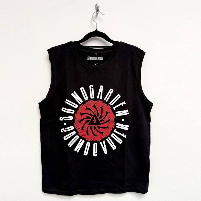 Soundgarden Unisex Tank T-Shirt: Krožni logotip (Črna) 223267