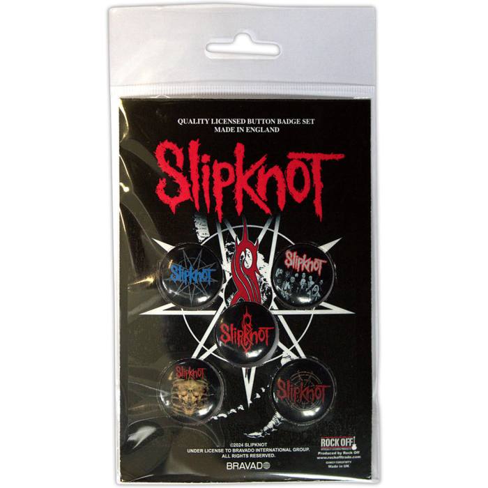 Slipknot Button Badge Pack: Tribal S 223282