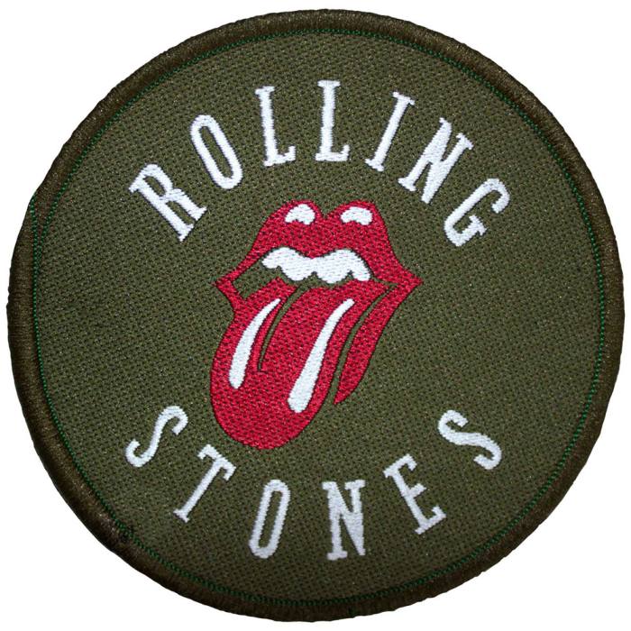 The Rolling Stones Standard Patch: Tongue on Khaki 223511