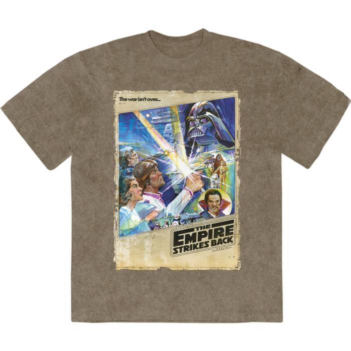 Star Wars Unisex Stone Wash T-Shirt: The Empire Strikes Back Comic Strip (zelena) 223737