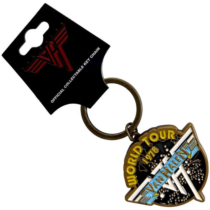 Van Halen Keychain: World Tour '78 Retro Logo Banner 224000