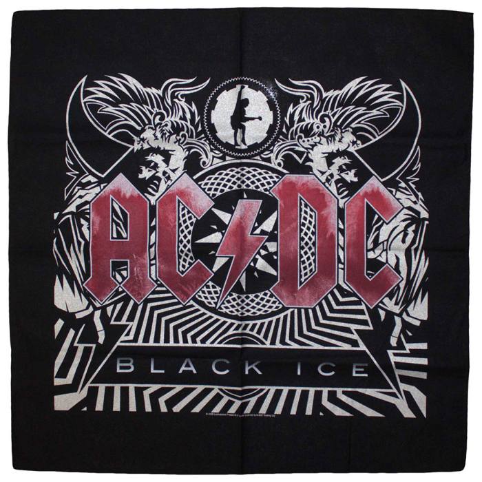 AC/DC Unisex Bandana: Black Ice (Črna) 225486