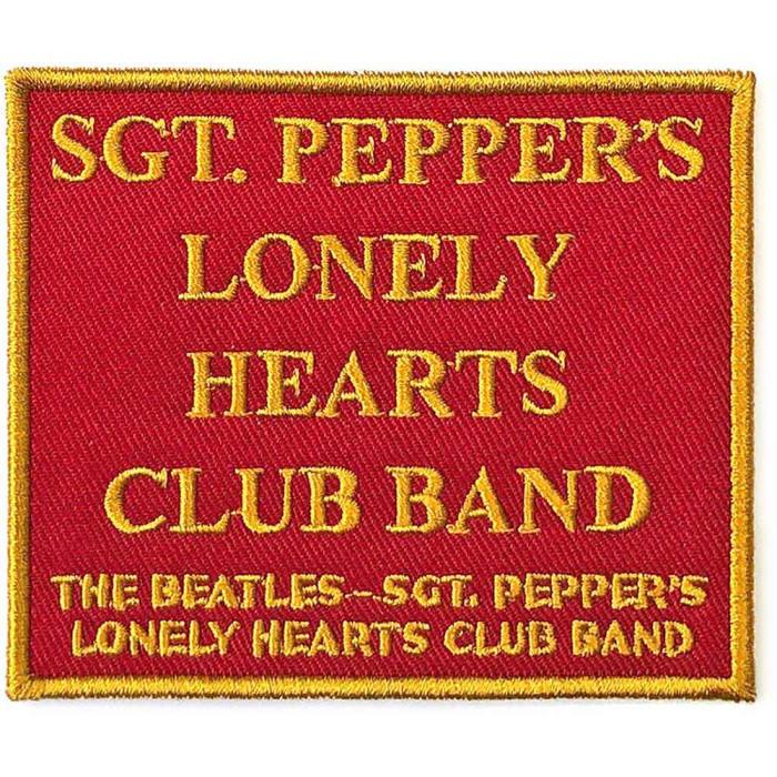 The Beatles Standard Patch: Sgt. Pepper's Red 226110