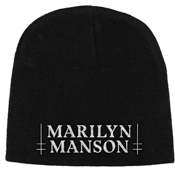 Marilyn Manson Unisex Beanie Hat: Logo 1 (Black) 227483