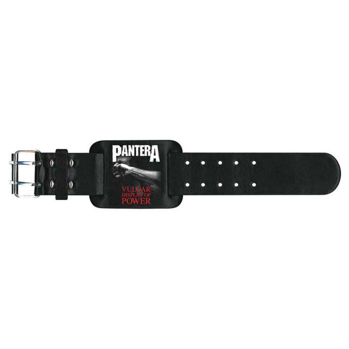 Pantera Leather Wrist Strap: Vulgar Display Of Power 236338