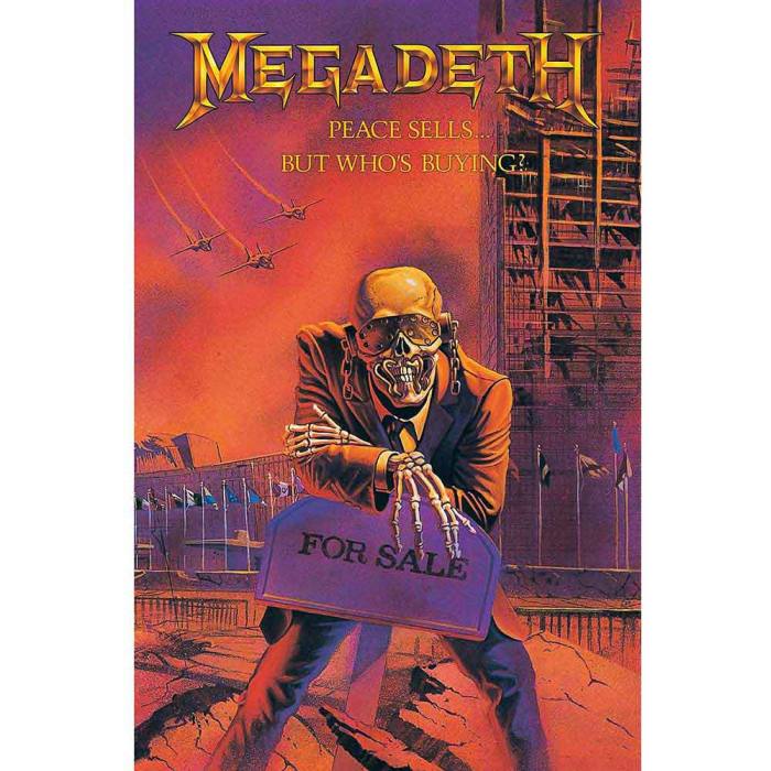 Megadeth Textile Poster: Peace Sells 246762