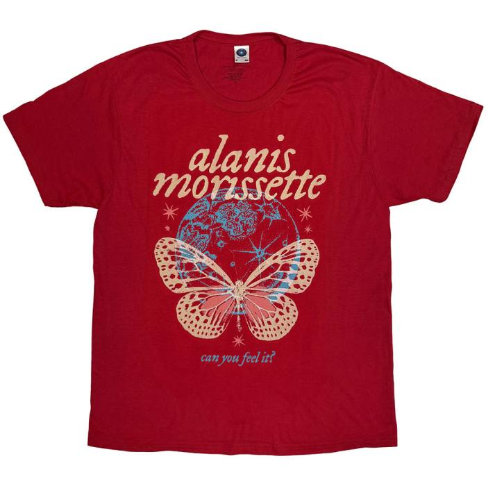 Alanis Morissette Unisex T-Shirt Can You Feel It (rdeč) 248275